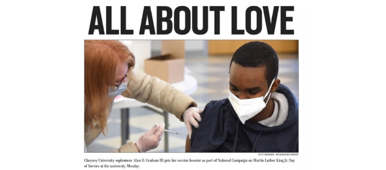On MLK Day of Service, Cheyney students reminded ‘Getting vaccinated is about love for others’